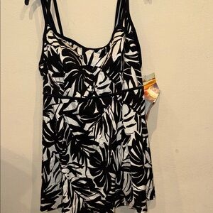 NWT Great Length swim dress one piece swimsuit plus size 24W